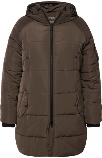 Ulla Popken HYPRAR Water Repellent Fully Lined Jacket Mocha - Jakas - 