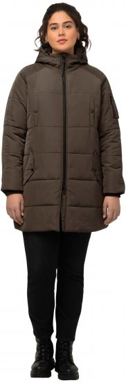 Ulla Popken HYPRAR Water Repellent Fully Lined Jacket Mocha - Jakas - 