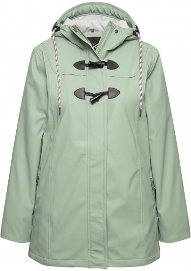 Ulla Popken HYPRAR Rain Jacket Mint Green - Jakas - 