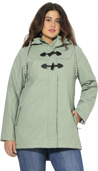 Ulla Popken HYPRAR Rain Jacket Mint Green - Jakas - 