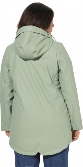 Ulla Popken HYPRAR Rain Jacket Mint Green - Jakas - 