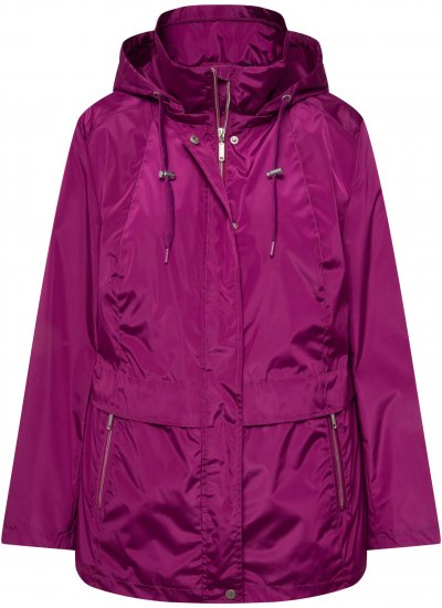 Ulla Popken HYPRAR Water-Repellent Windbreaker Berry - Jakas - 