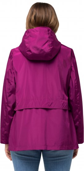 Ulla Popken HYPRAR Water-Repellent Windbreaker Berry - Jakas - 