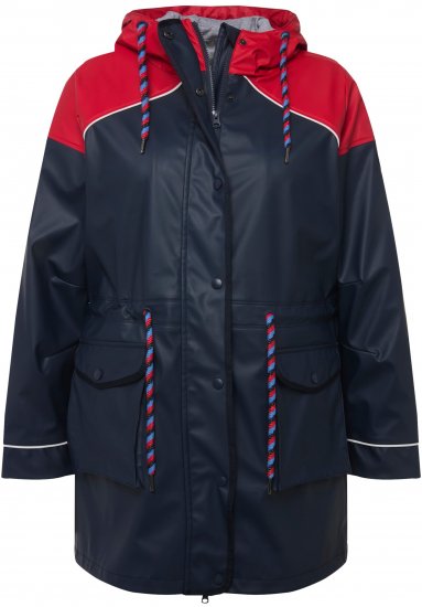 Ulla Popken HYPRAR Colorblock Triple Function Frisian Jacket Navy - Jakas - 