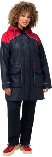 Ulla Popken HYPRAR Colorblock Triple Function Frisian Jacket Navy - Jakas - 