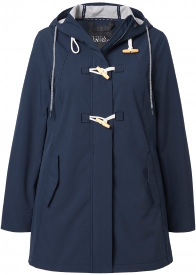 Ulla Popken HYPRAR Water-Repellent Softshell Jacket Navy - Jakas - 