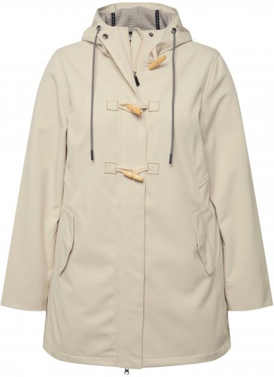 Ulla Popken HYPRAR Water-Repellent Softshell Jacket Vanilla - Jakas - 