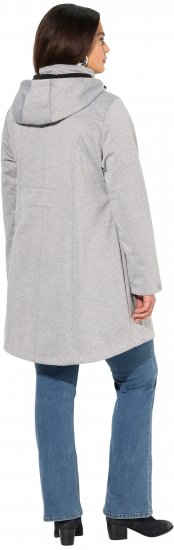 Ulla Popken HYPRAR Melange Softshell Jacket Grey Melange - Jakas - 