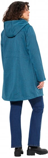 Ulla Popken HYPRAR Melange Softshell Jacket Grey Blue - Jakas - 
