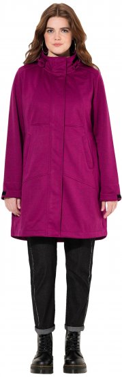 Ulla Popken HYPRAR Melange Softshell Jacket Berry - Jakas - 