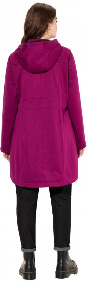 Ulla Popken HYPRAR Melange Softshell Jacket Berry - Jakas - 