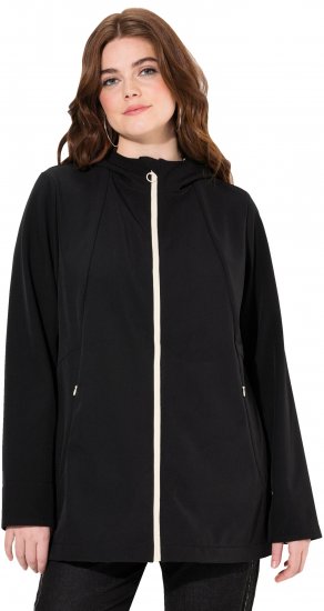 Ulla Popken HYPRAR Water Repellent Softshell Jacket Black - Jakas - 