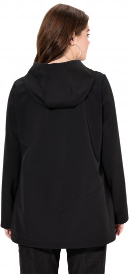 Ulla Popken HYPRAR Water Repellent Softshell Jacket Black - Jakas - 