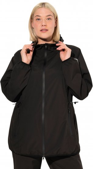 Ulla Popken Lightweight Rain Jacket Black - Jakas - 