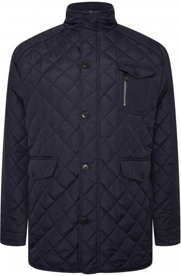 Kam Jeans KV139 Heritage Quilted Parka Jacket Navy - Jakas & Lietus apģērbs - Jakas - 2XL-12XL