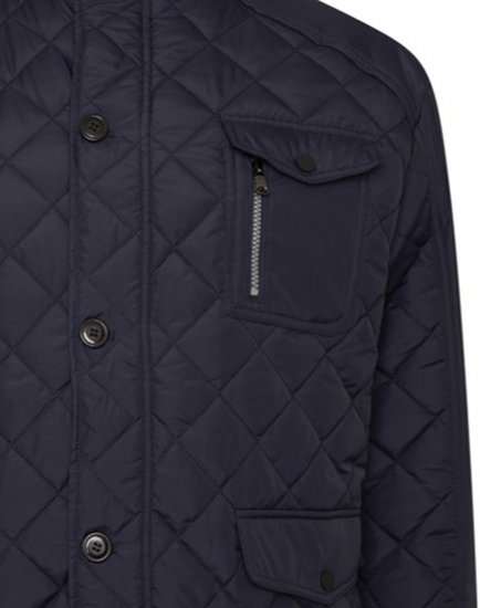 Kam Jeans KV139 Heritage Quilted Parka Jacket Navy - Jakas & Lietus apģērbs - Jakas - 2XL-12XL
