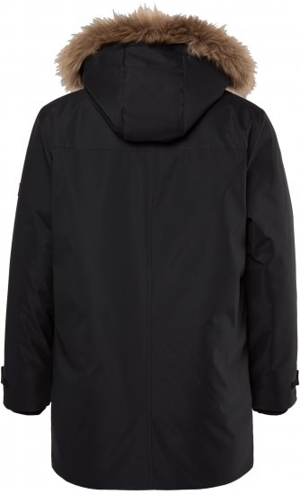Men Plus Parka With Fur Hood Black - Jakas & Lietus apģērbs - Jakas - 2XL-12XL