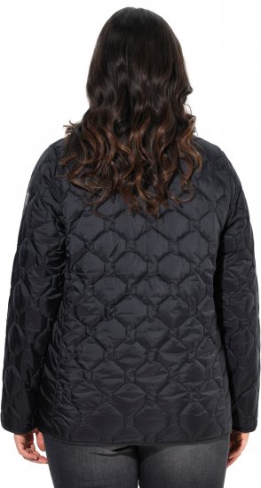 Ulla Popken HYPRAR Lightweight Quilted Water-Repellent Jacket Black - Jakas - 