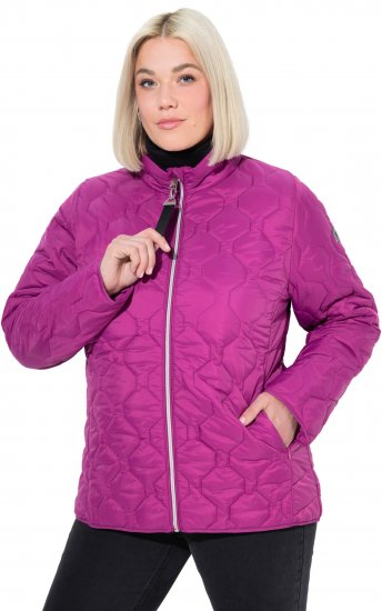 Ulla Popken HYPRAR Lightweight Quilted Water-Repellent Jacket Berry - Jakas - 
