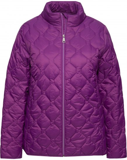 Ulla Popken HYPRAR Lightweight Quilted Water-Repellent Jacket Purple - Jakas - 