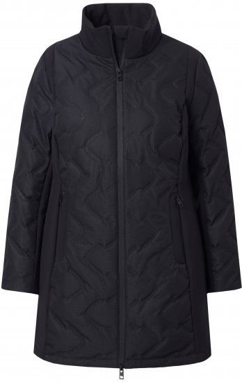 Ulla Popken HYPRAR Laser Quilted Jacket Black - Jakas - 