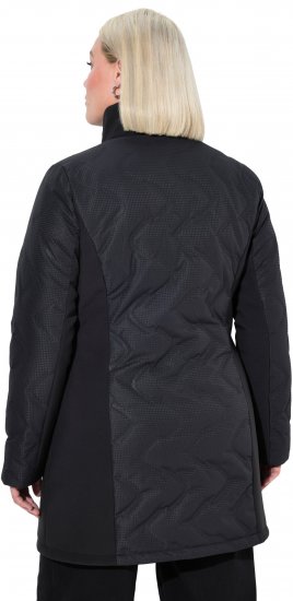 Ulla Popken HYPRAR Laser Quilted Jacket Black - Jakas - 