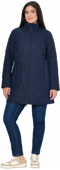 Ulla Popken HYPRAR Laser Quilted Jacket Navy - Jakas - 