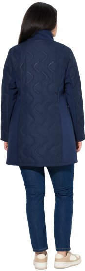 Ulla Popken HYPRAR Laser Quilted Jacket Navy - Jakas - 