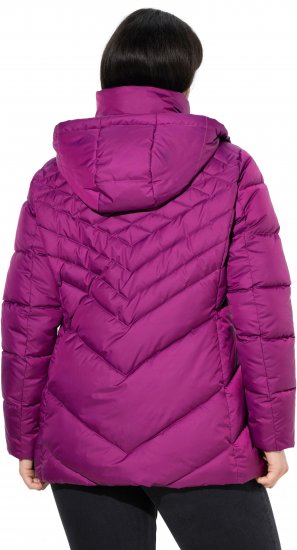 Ulla Popken HYPRAR Water-Repellent Quilted Jacket Berry - Jakas - 