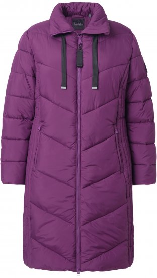 Ulla Popken HYPRAR Longline Water Repellent Jacket Plum - Jakas - 