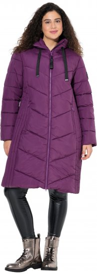 Ulla Popken HYPRAR Longline Water Repellent Jacket Plum - Jakas - 