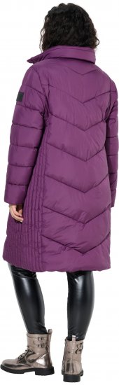Ulla Popken HYPRAR Longline Water Repellent Jacket Plum - Jakas - 