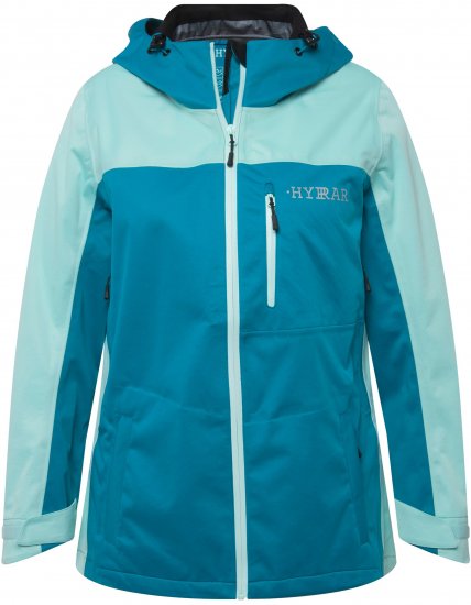 Ulla Popken HYPRAR Lightweight Triple Function Jacket Turquoise - Jakas - 