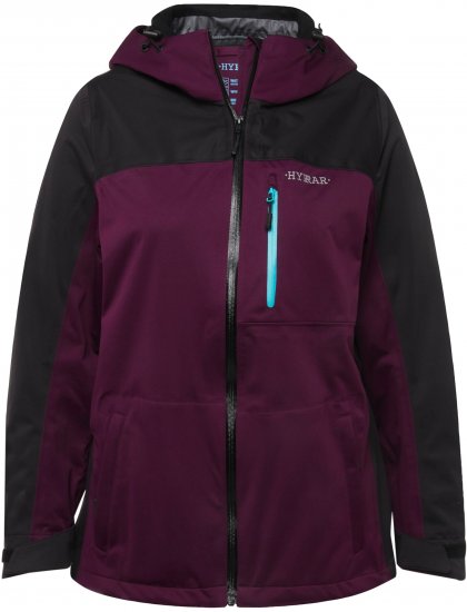 Ulla Popken HYPRAR Lightweight Triple Function Jacket Dark Berry - Jakas - 