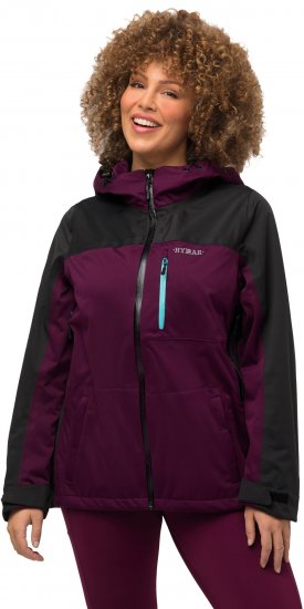 Ulla Popken HYPRAR Lightweight Triple Function Jacket Dark Berry - Jakas - 