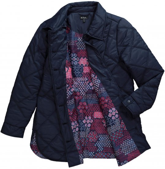 Ulla Popken Quilted Jacket Navy - Jakas - 