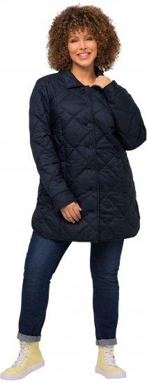 Ulla Popken Quilted Jacket Navy - Jakas - 