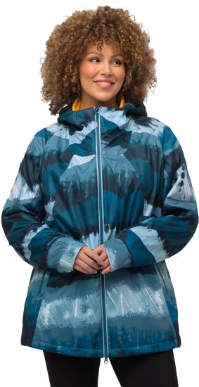 Ulla Popken HYPRAR 2-in-1 Waterproof Fitness Jacket Ink Blue - Jakas - 