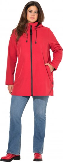 Ulla Popken HYPRAR Softshell Fleece-Lined Jacket Salsa Red - Jakas - 