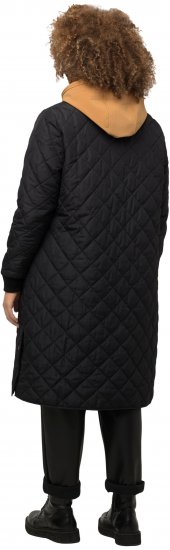 Ulla Popken 2-in-1 Quilted Fleece Lined Coat Black - Jakas - 