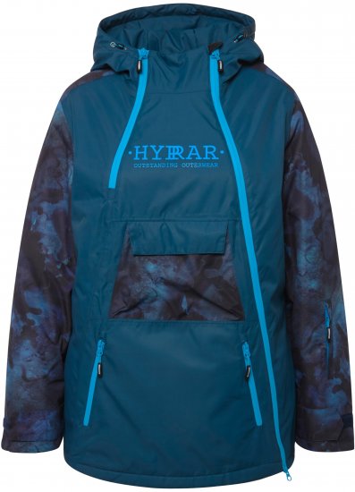 Ulla Popken Asymmetric Triple-Function Performance Ski Jacket Teal - Jakas - 