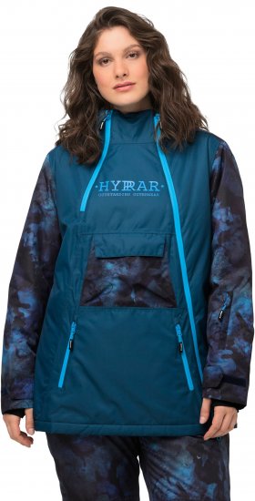 Ulla Popken Asymmetric Triple-Function Performance Ski Jacket Teal - Jakas - 