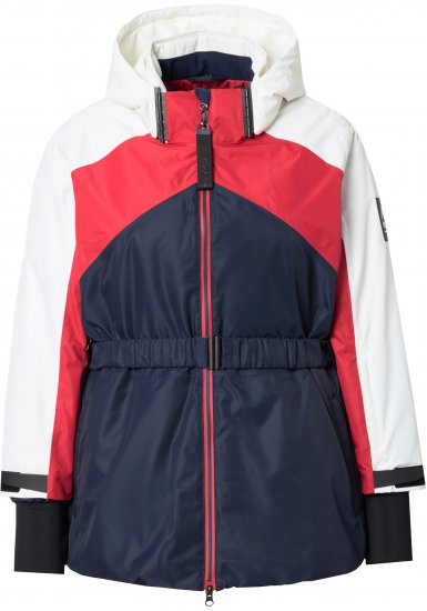 Ulla Popken Performance Peplum Ski Jacket Navy - Jakas - 