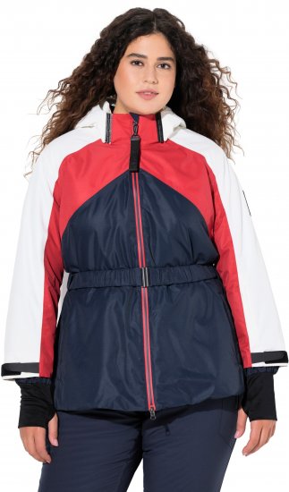 Ulla Popken Performance Peplum Ski Jacket Navy - Jakas - 