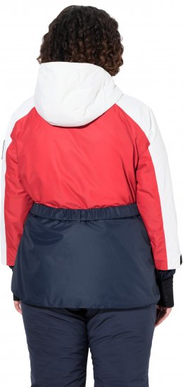 Ulla Popken Performance Peplum Ski Jacket Navy - Jakas - 
