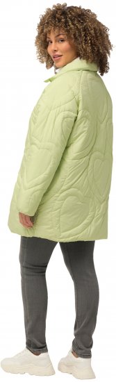 Ulla Popken HYPRAR Heart Quilted Jacket Light Sage - Jakas - 