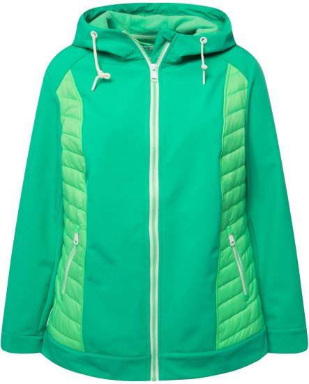 Ulla Popken Hyprar Quilt Mix Jacket Green Spring - Jakas - 
