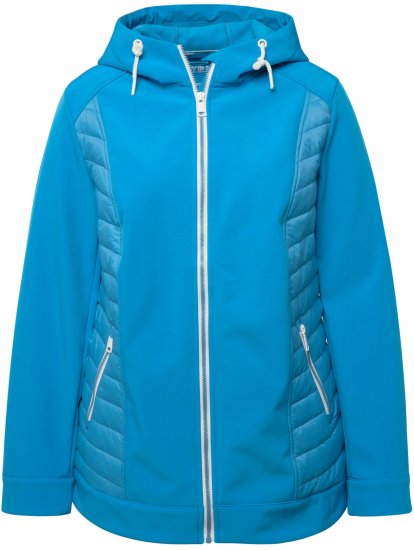 Ulla Popken Hyprar Quilt Mix Jacket Aqua - Jakas - 