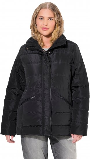 Ulla Popken Quilted Puffer Coat Black - Jakas - 