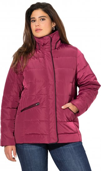 Ulla Popken Quilted Puffer Coat Carmine Red - Jakas - 
